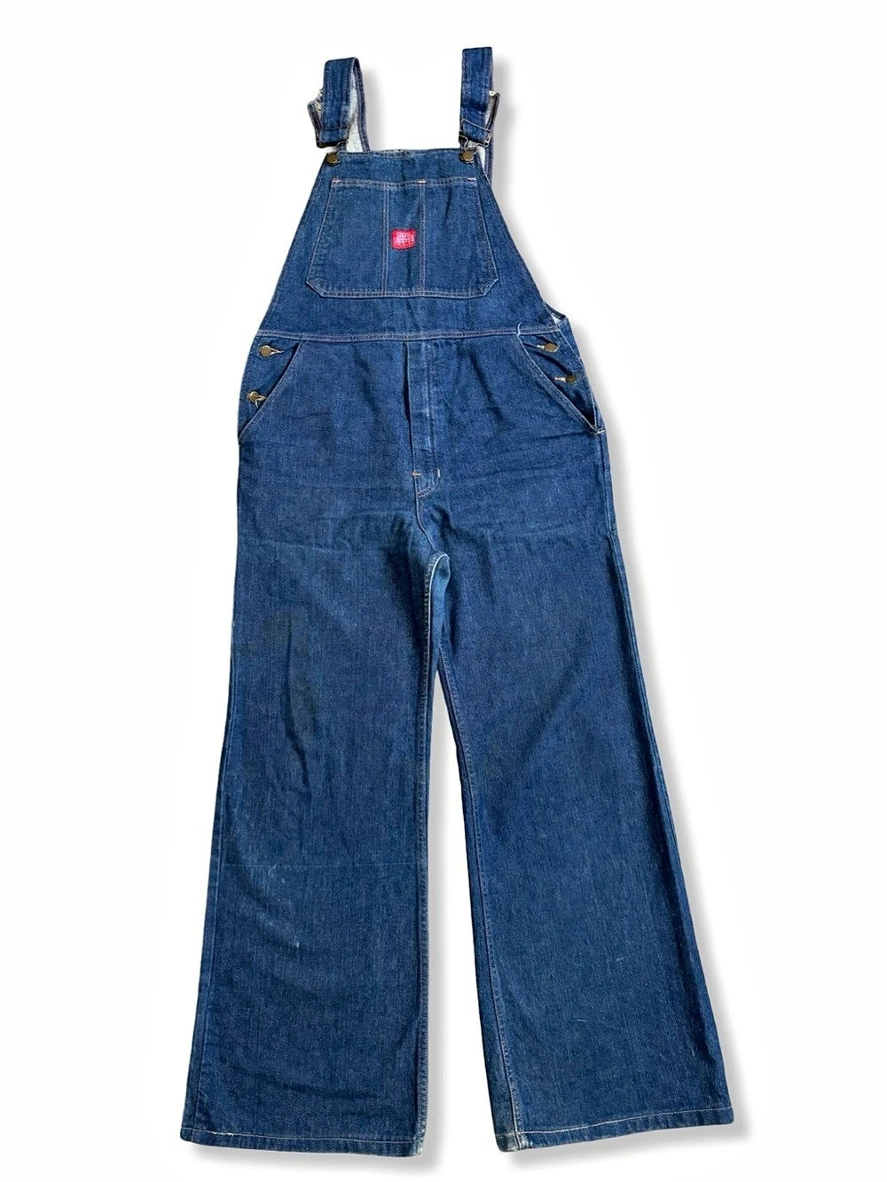 Vintage 1960s/70s BIG BLUE Brand Boot Cut Denim Overalls